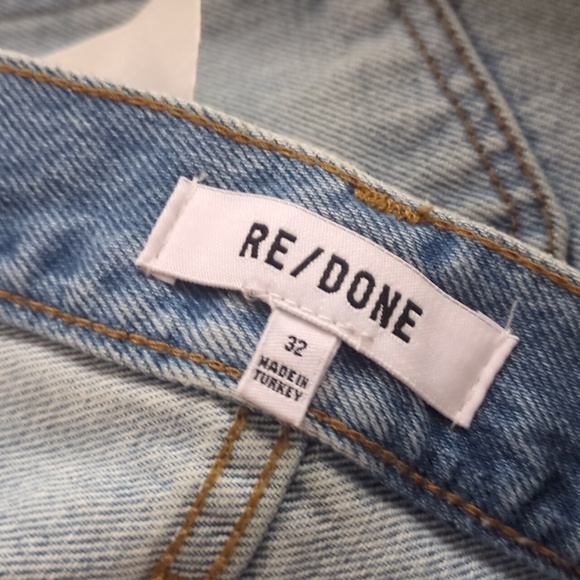 RE/DONE 70s High Rise Skinny Boot Opal Indigo Denim Jeans Contemporary Sz 32 - Picture 6 of 11